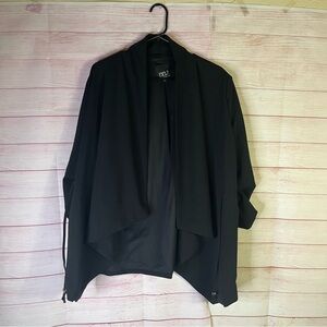 BBJ Los Angeles‎ Black Drawstring Blazer Jacket Size Medium
